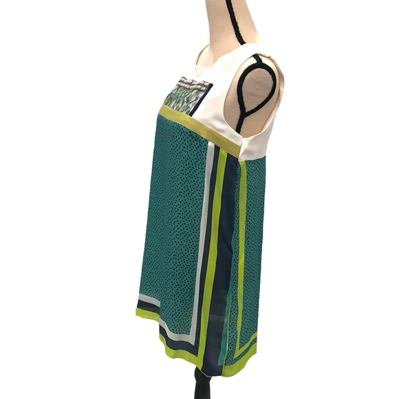 BLEU BLANC ROUGE BIB FRONT EMBROIDERED & BEADED SILK DRESS - Picture 8 of 16